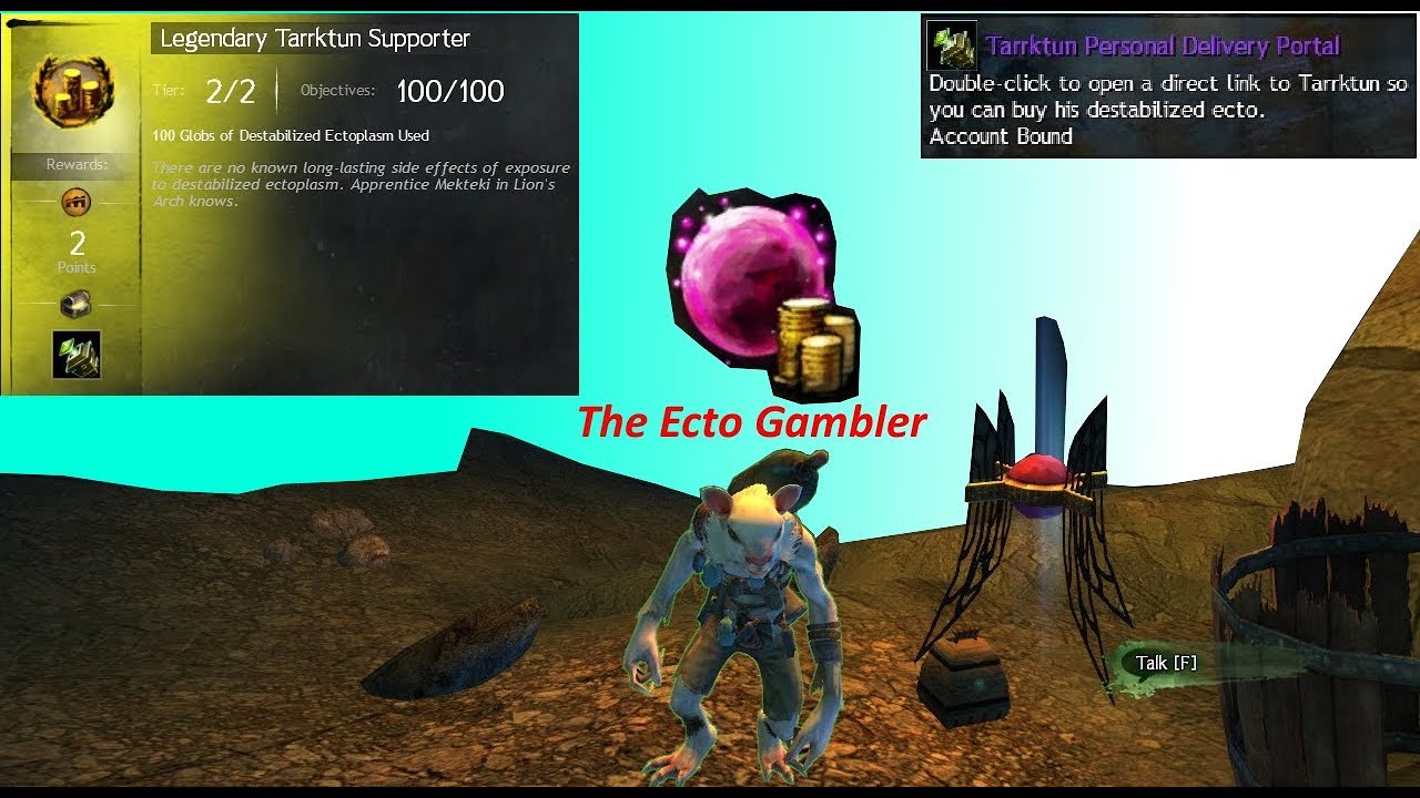 Guild Wars 2 Ecto Gambling achievement finished.