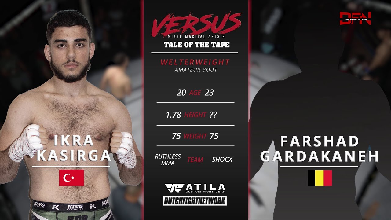 Fight 02: Ikra Kasirga vs Farshad Gardakaneh | Versus MMA 8