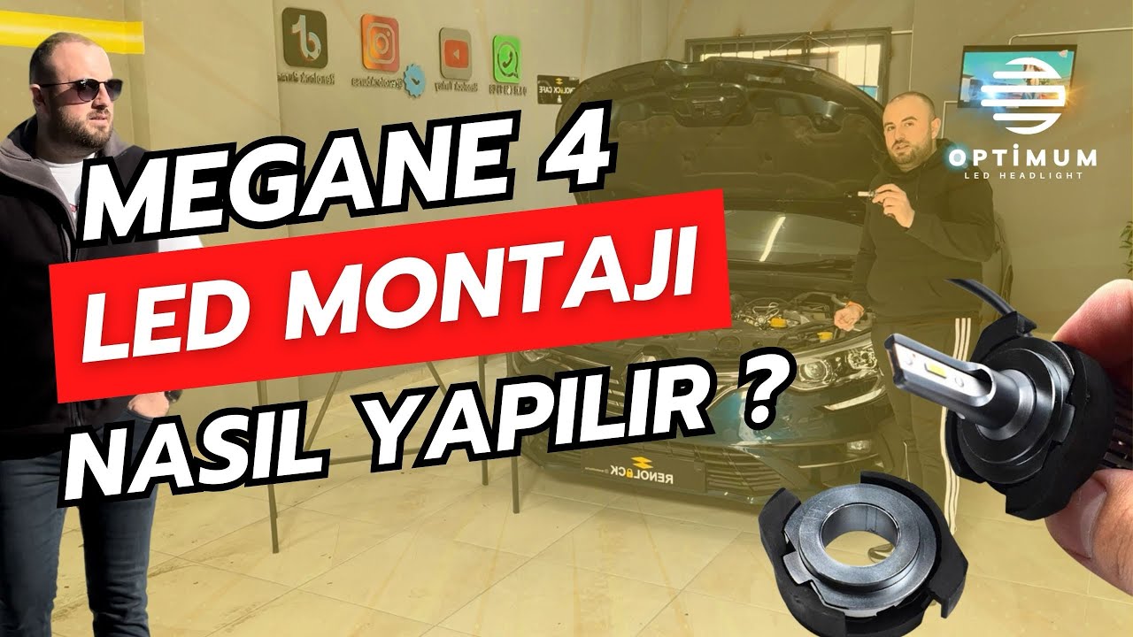 MEGANE 4 LED FAR MONTAJI NASIL YAPILIR ? | OPTİMUM LED AYDINLATMA VE RENOLOCK GÜVENCESİ İLE