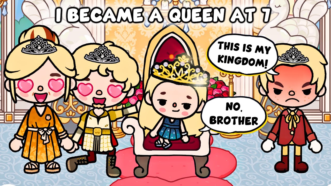 I Became Queen At 7 And My Older Brother Hates Me 👸🏼😏🩷 | Sad Story | Toca Life Story / Toca Boca