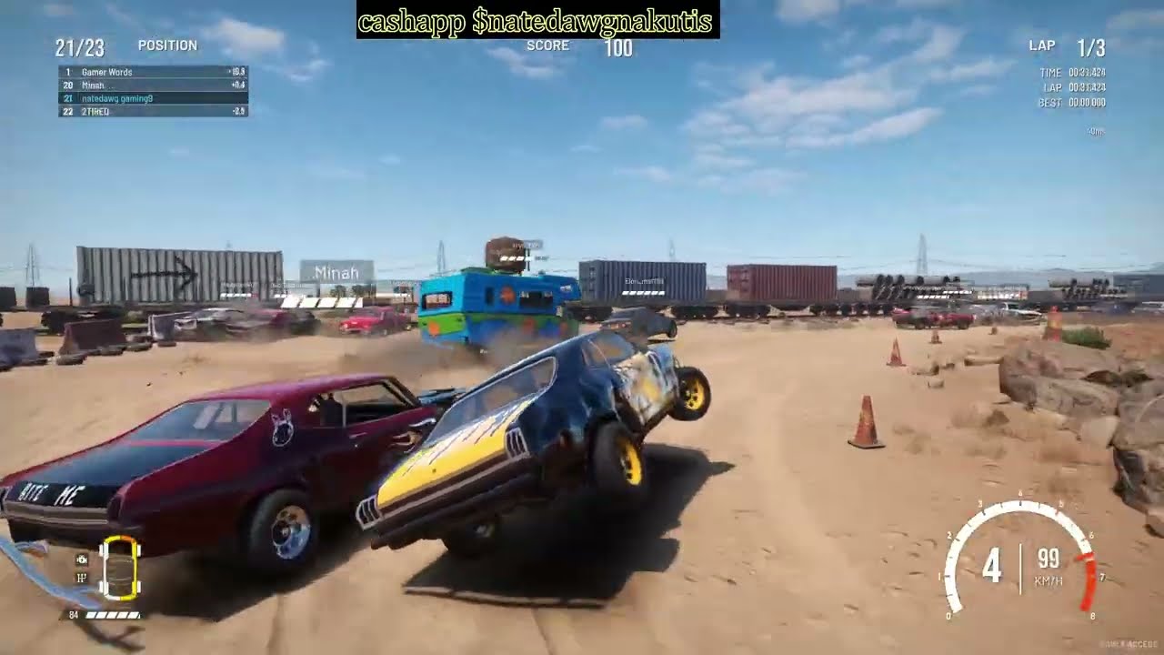 wreckfest 2 online  moza r9 wheel and shifter  sub goal 1000 fly high big brother