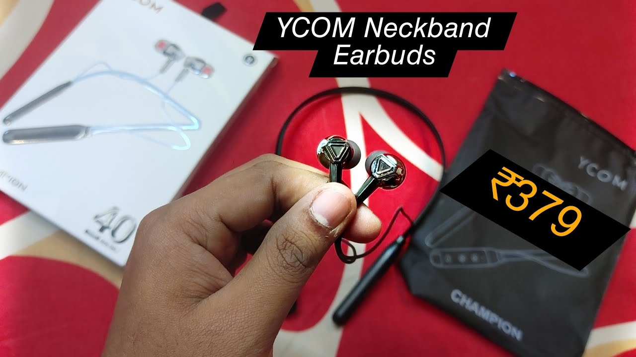 YCOM Champion Neckband Bluetooth Earphones Under ₹379 only 🤑🤑