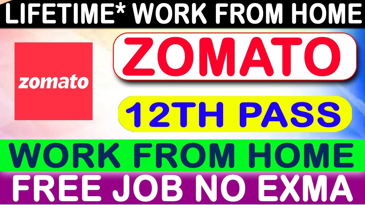 ZOMATO WORK FROM HOME SALARY 25000 