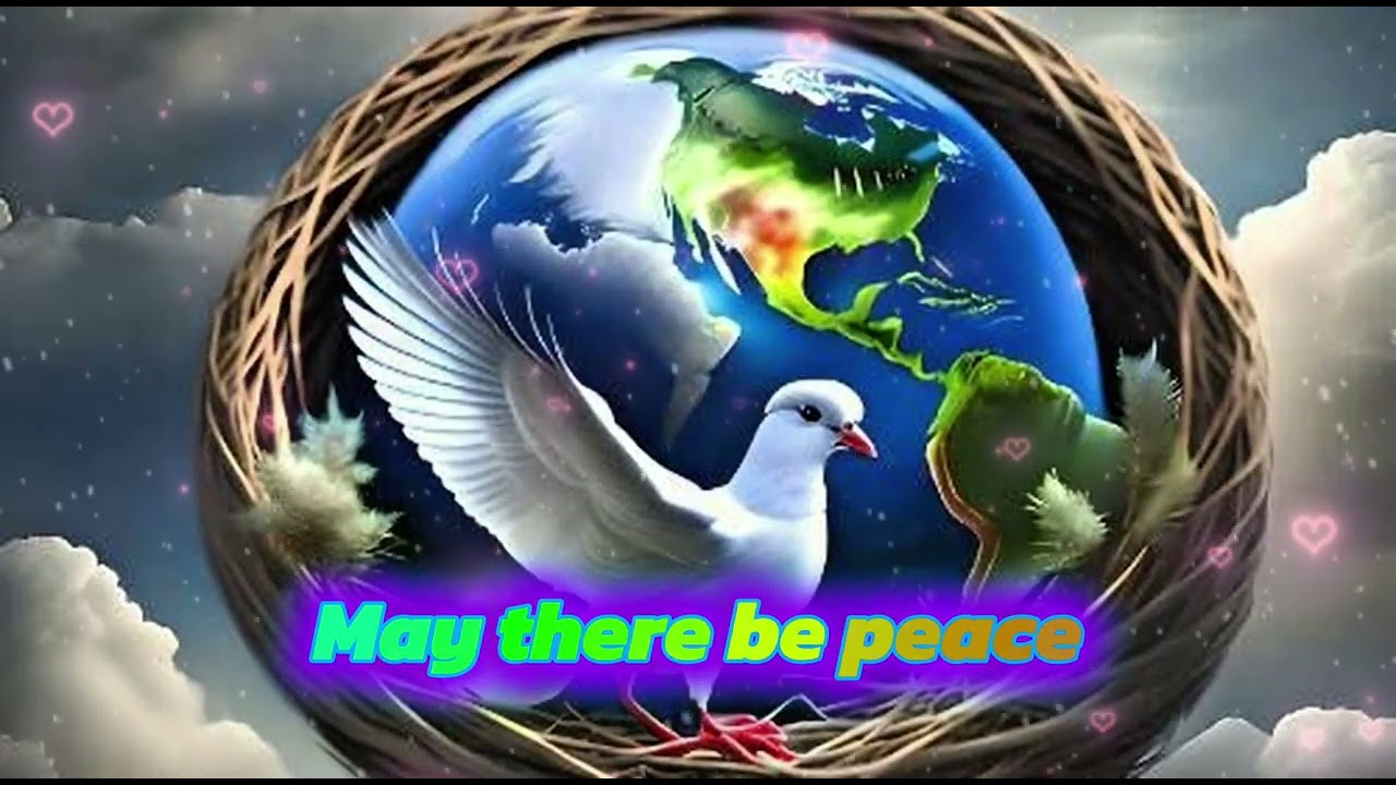 V.S.  May there be peace - author V.S. _ created by Al