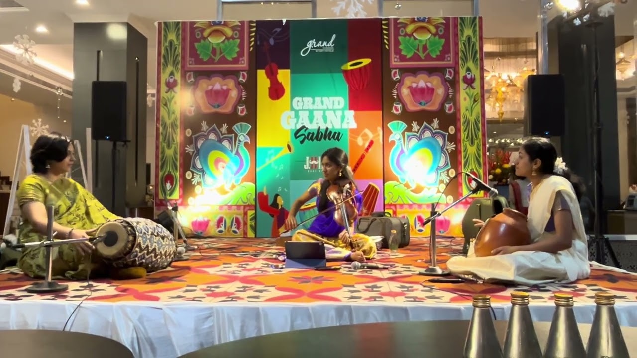 Violin Solo by Sahana Sreeram at GRT Grand Gana Sabha during Margazhi 2025 in Chennai.