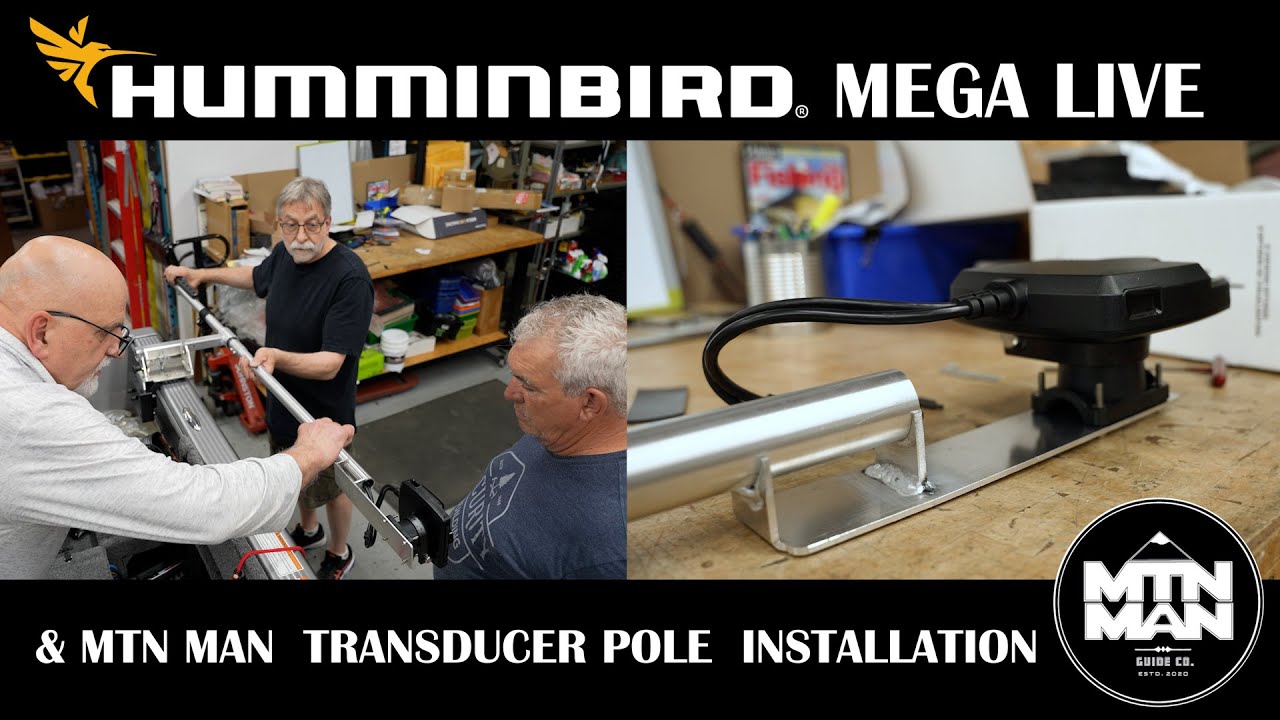 Как установить Humminbird MEGA Live с помощью MTN MAN Pole