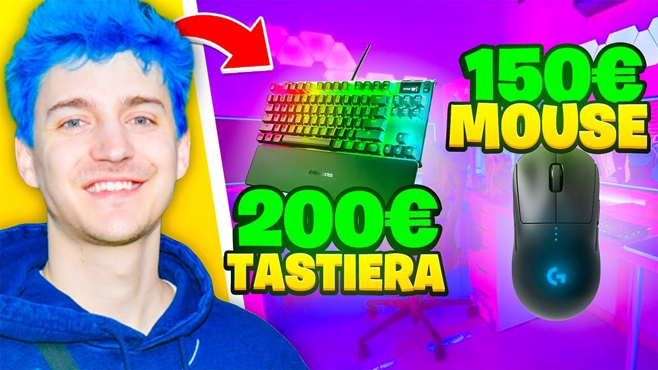 Provo IL MOUSE e LA TASTIERA di NINJA! Fortnite ITA