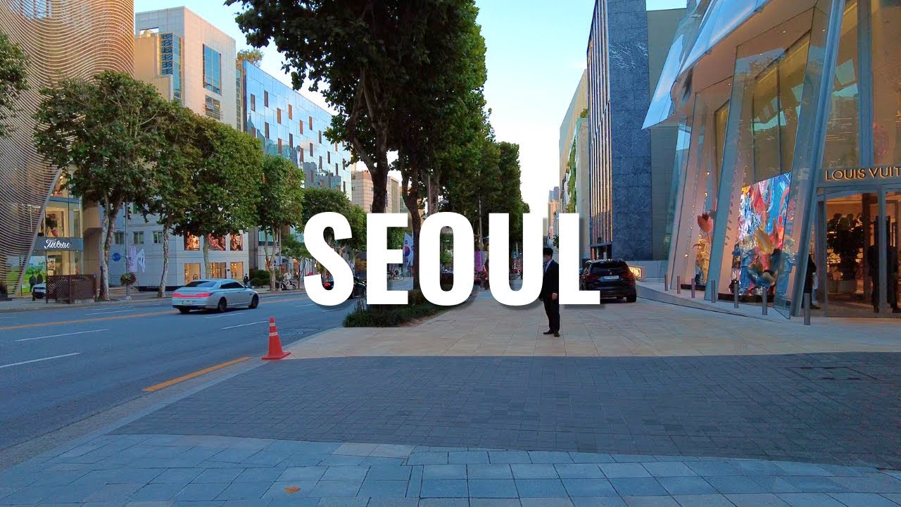 Gangnam, Seoul | Street Walk | 4K | South Korea | Han River | Hangang River | 강남구 | 서울, 대한민국 | 2022
