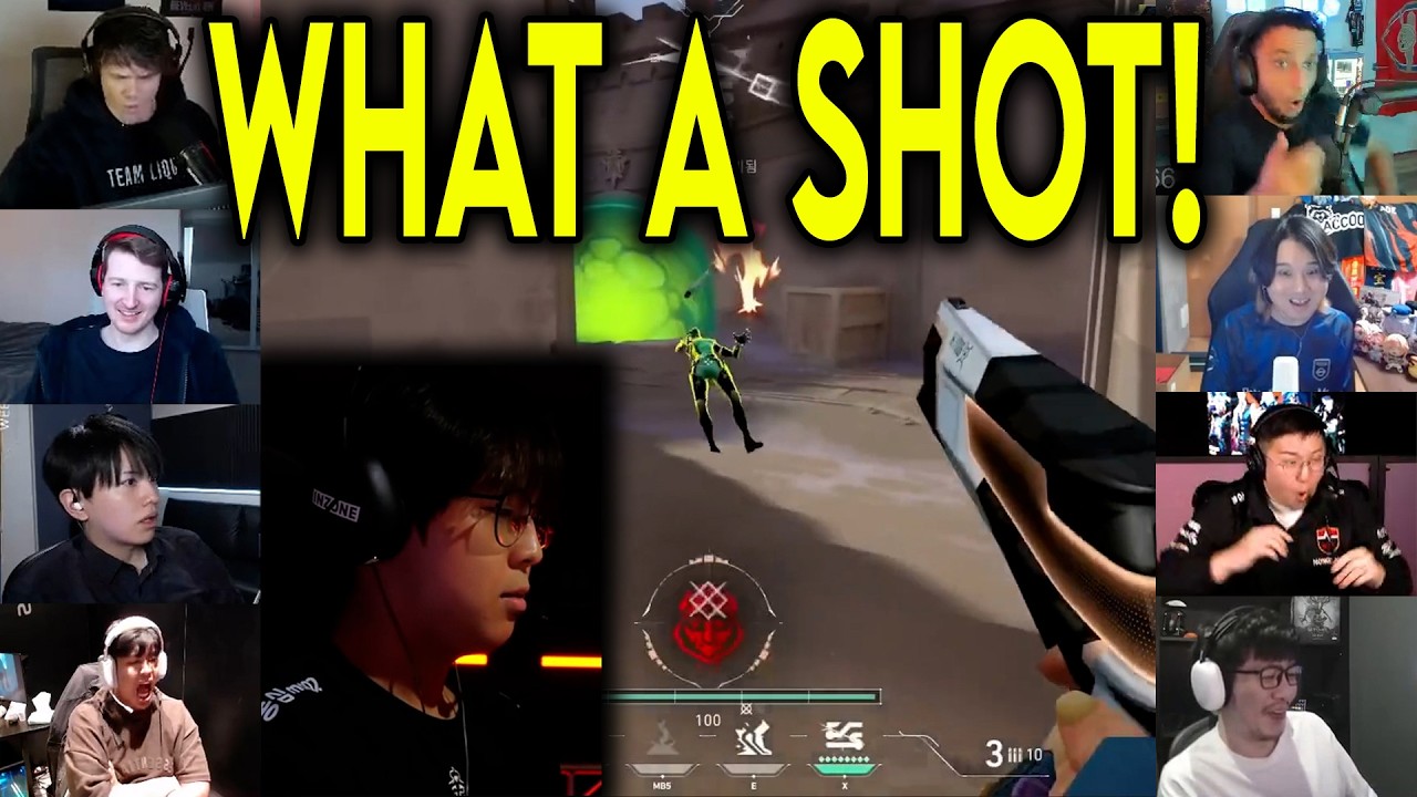 Valorant Streamers Reacts To NS Dambi HIT A CRAZY SHOT 3k Against RRQ In VCT