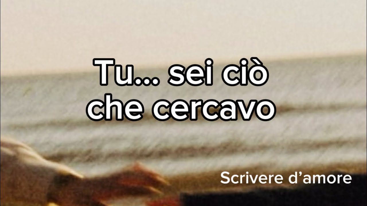 Tu… sei ciò che cercavo… #scriveredamore #amore #perte 
