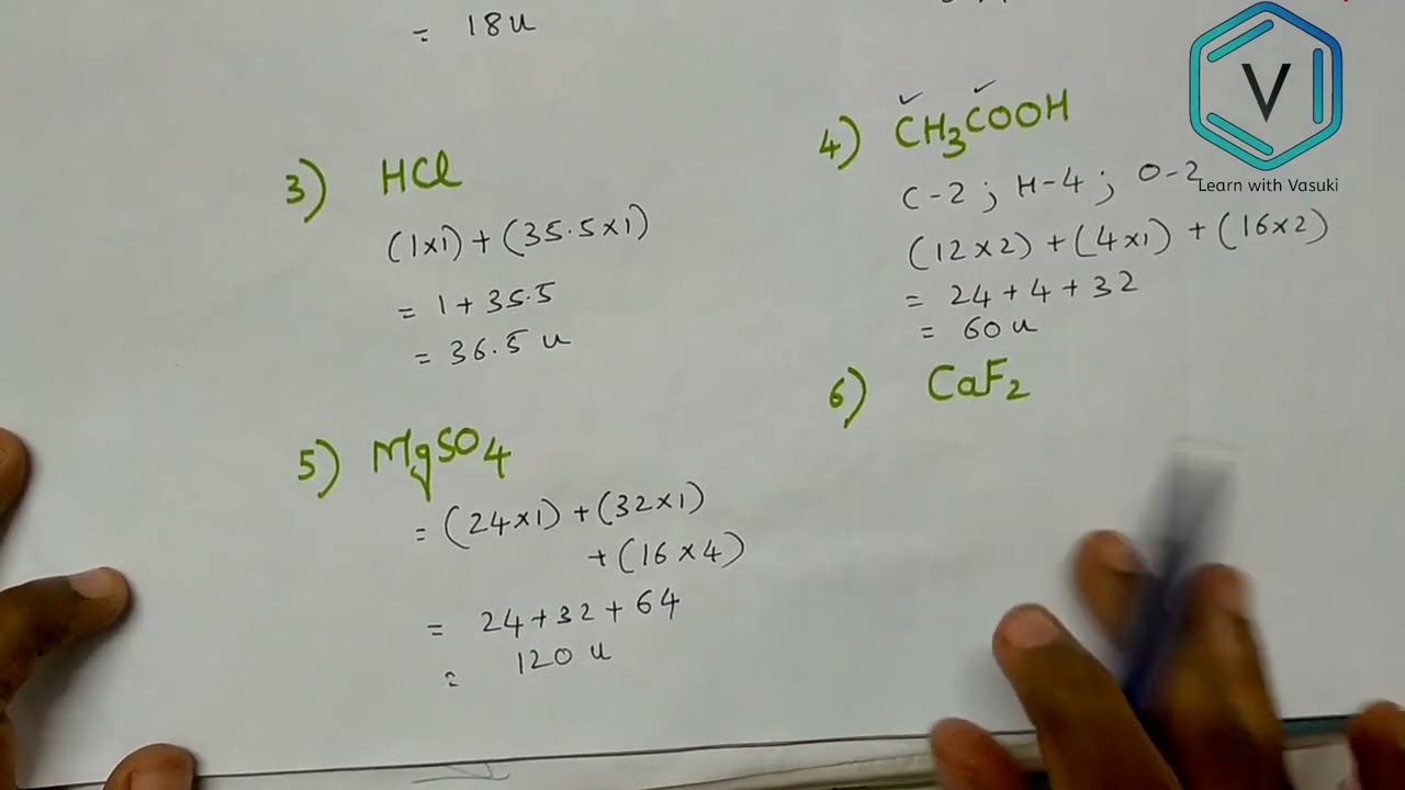 How to calculate MOLECULAR MASS / MOLAR MASS / MOLECULAR WEIGHT of the Compound | Simple method