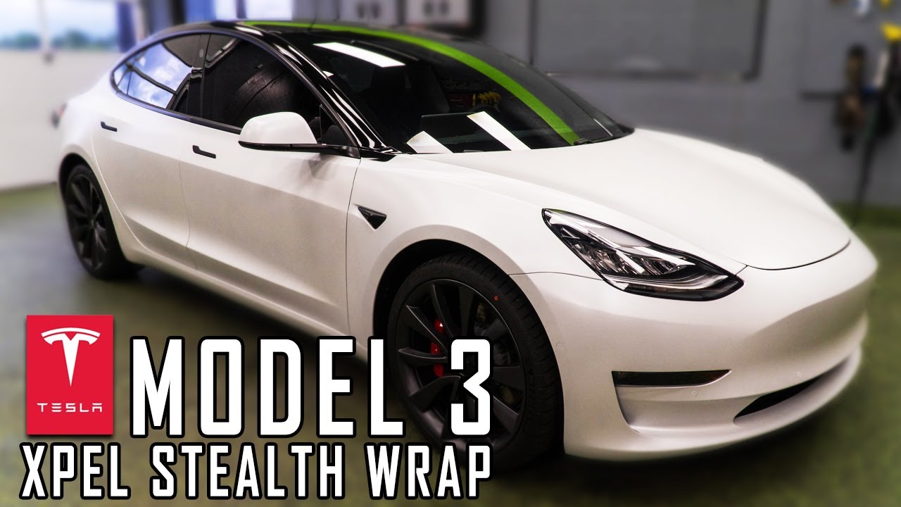 [ Tesla Model 3 ] XPEL Stealth Wrap Vinyl Tint