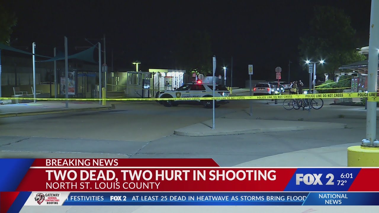 2 dead, 2 injured in overnight shooting near in north St. Louis County