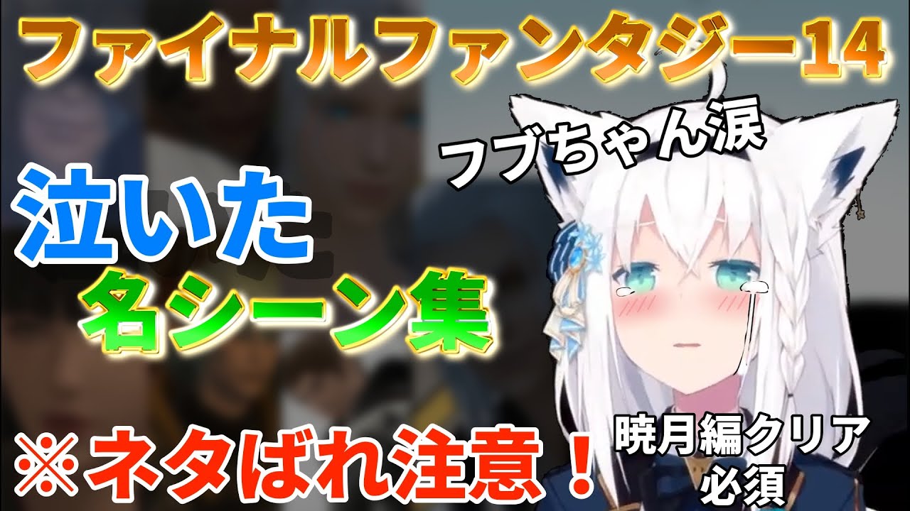 【ネタバレ注意！】FF14、フブちゃん涙腺崩壊名シーン集！【ホロライブ切り抜き】