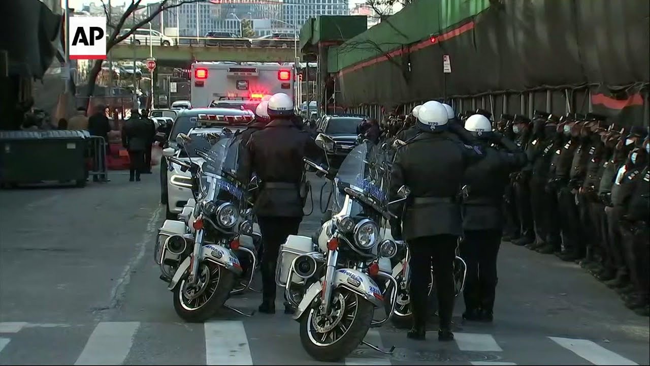 Procession in honor of 2nd NYPD officer killed