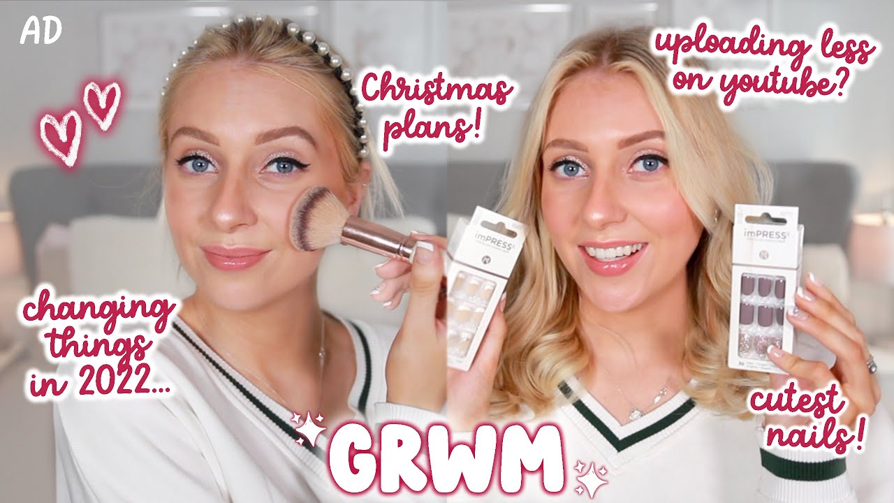 chatty GRWM for a girls night 🥰 + imPRESS Press-On Manicure // ad