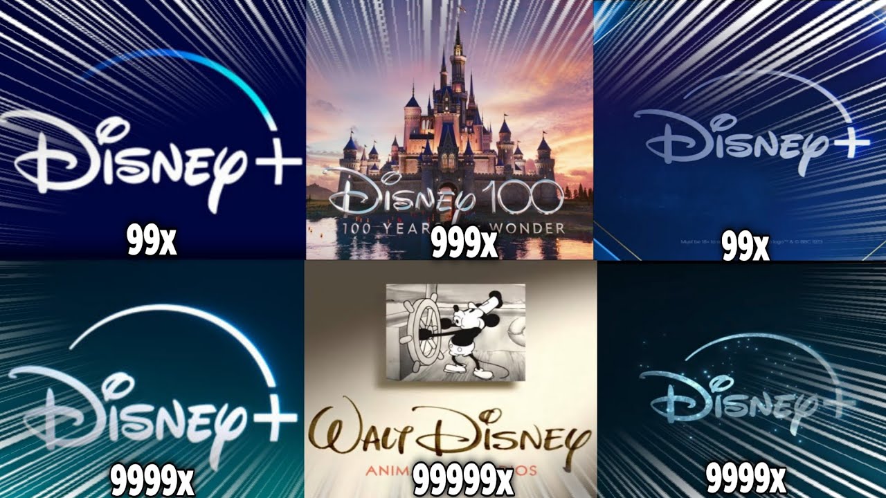 Disney Plus Logo Intros Turned Ultra Fast Top 6 at 999999x Speed!