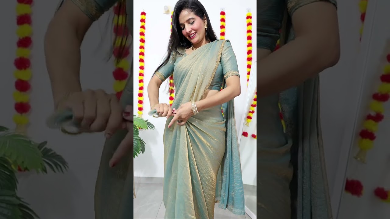 Saree draping tutorial #saree #drape #rekhamishra 