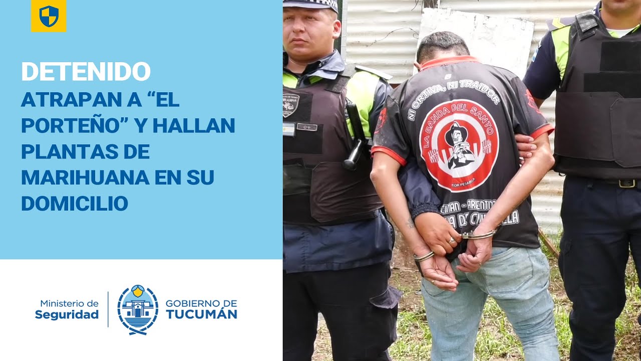 Villa 9 de Julio: Atrapan a “El Porteño” y hallan plantas de marihuana en su casa