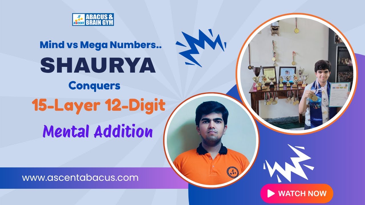 Mind vs Mega Numbers – Shaurya Conquers 15-Layer 12-Digit Mental Addition!
