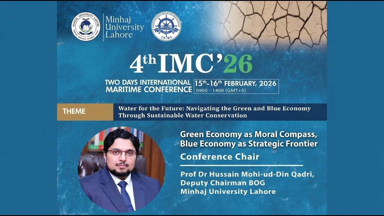 Green Economy as Moral Compass, Blue Economy as Strategic Frontier | Dr. Hussain Qadri | 4th IMC’26