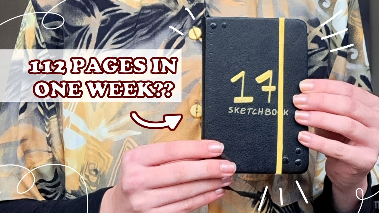 I finished this sketchbook in a week (it actually took 5 years)