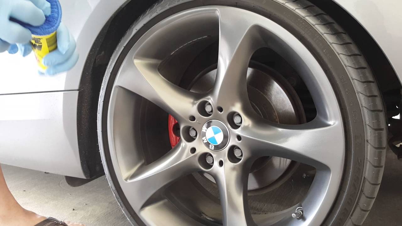 Wipe new on plasti dipped wheels