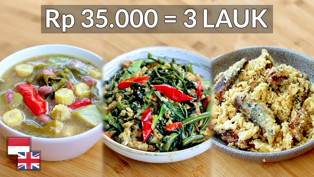 Rp 35 Ribu Lima Orang! Resep Sarden Kremes, Tumis Kangkung Tempe, dan Sayur Asem