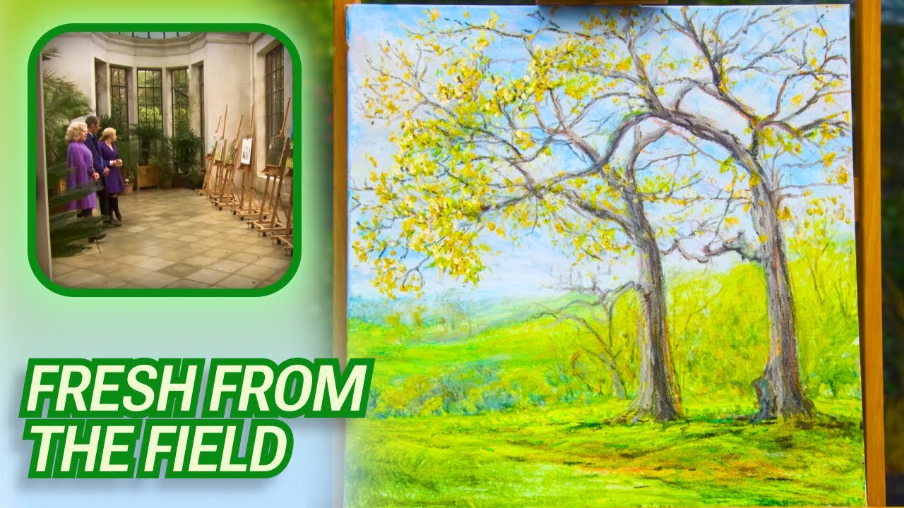 Cow Manure Paint at Trelissic Art Competition | Landscape Artist of the Year UK