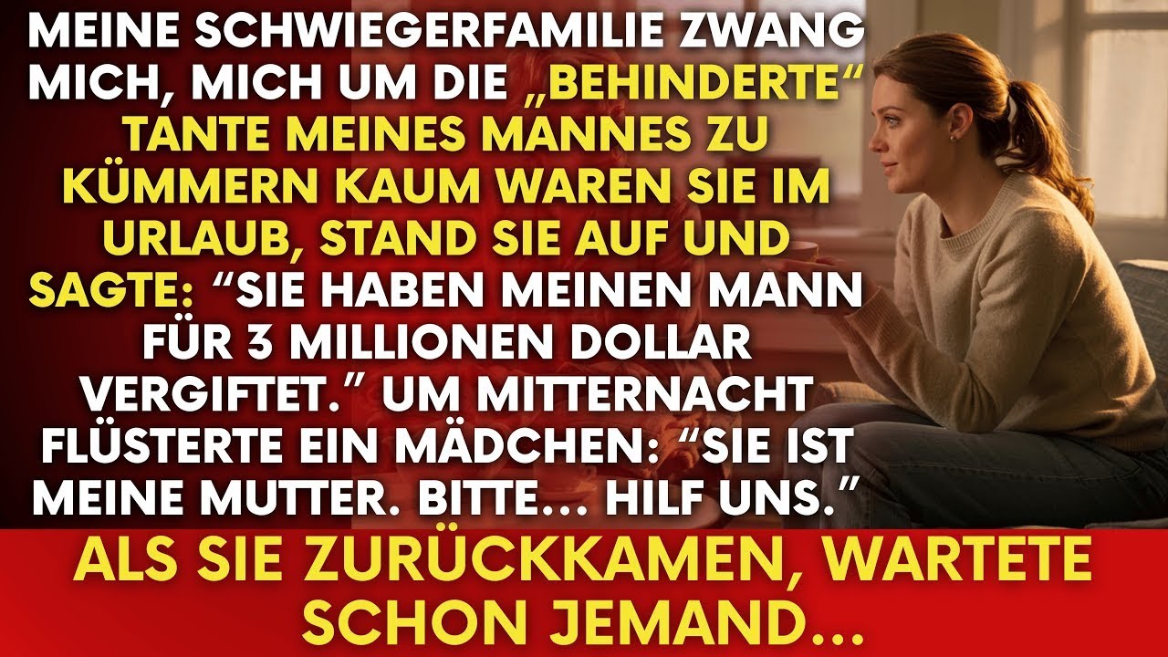 Sie Ließen Mich Mit Seiner „Behinderten“ Tante Zurück– Um Mitternacht Kam Die Schockierende Wahrhe