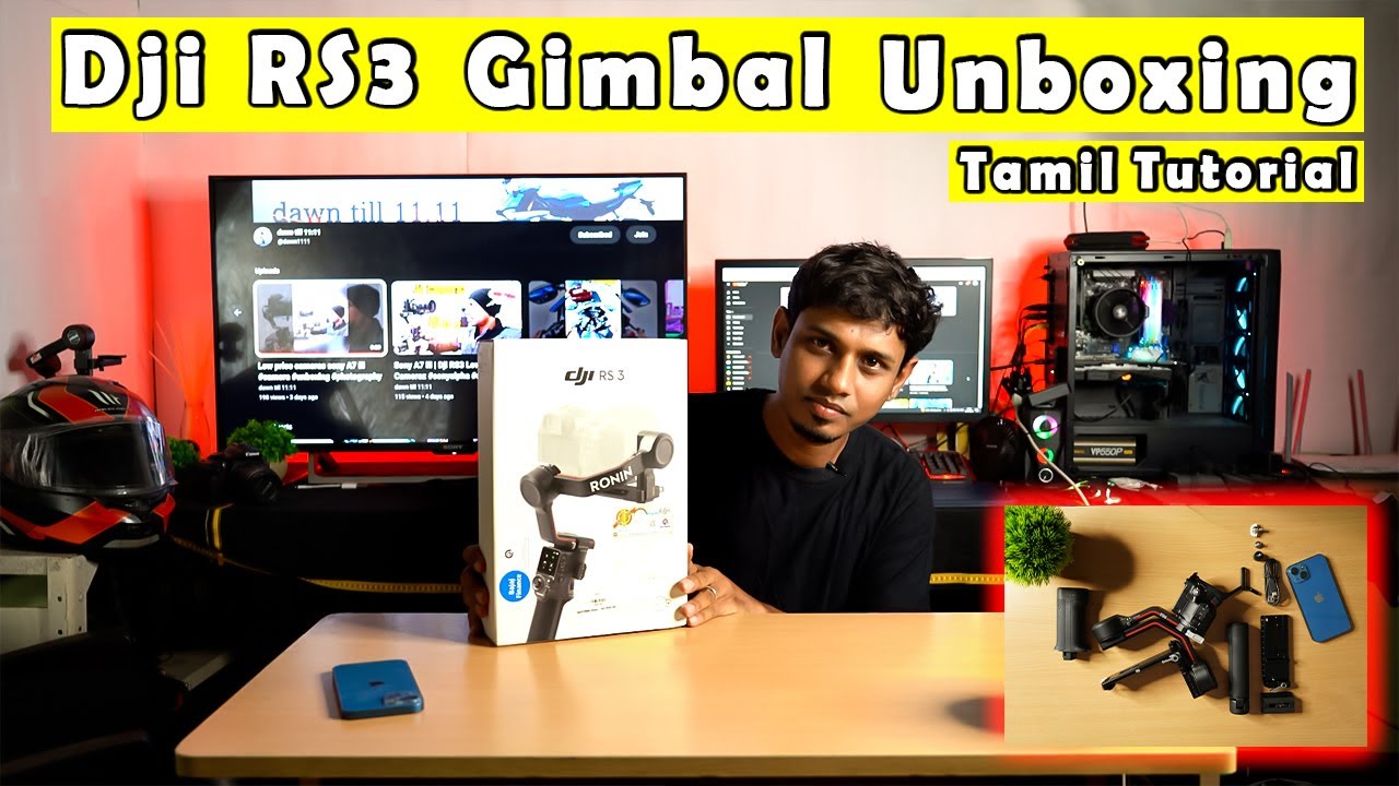 Dji RS3 Unboxing | Camera Gimbal | Overview Tamil Tutorial #dji #camera #tutorial #gimbal #tamil