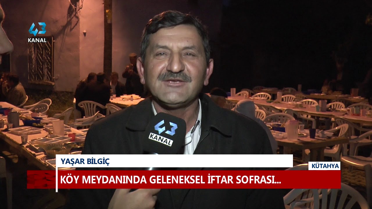 KÖY MEYDANINDA GELENEKSEL İFTAR SOFRASI...