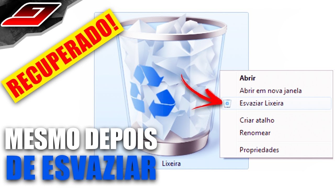 Como RECUPERAR arquivos apagados da LIXEIRA (GRATIS/SEM PROGRAMAS)