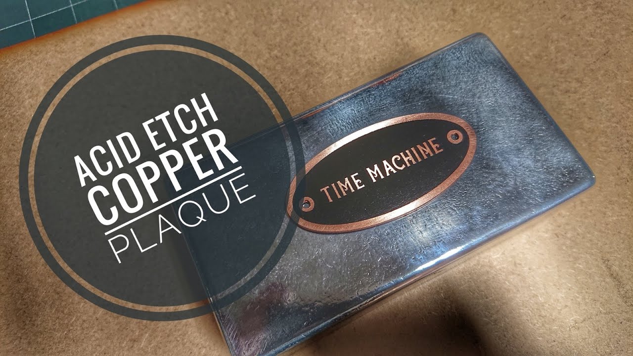 Acid Etch Copper plaque - My technique for making acid etched plaques.