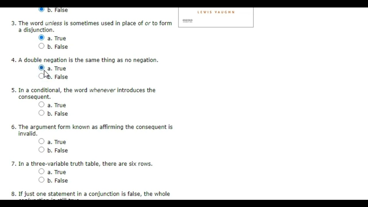 Propositional Logic | True/False | Objective | Discrete Mathematics | Exams Preparation
