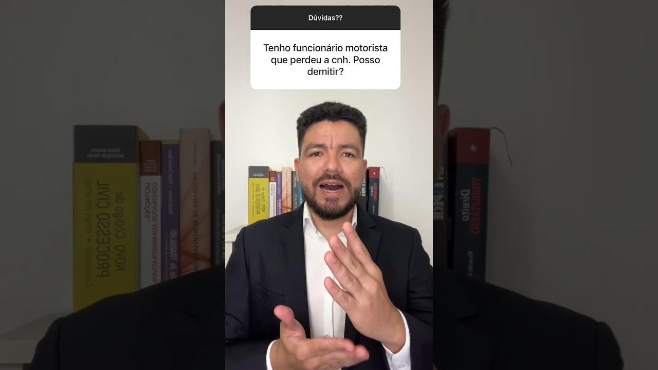 Motorista que tem a CNH suspensa 
