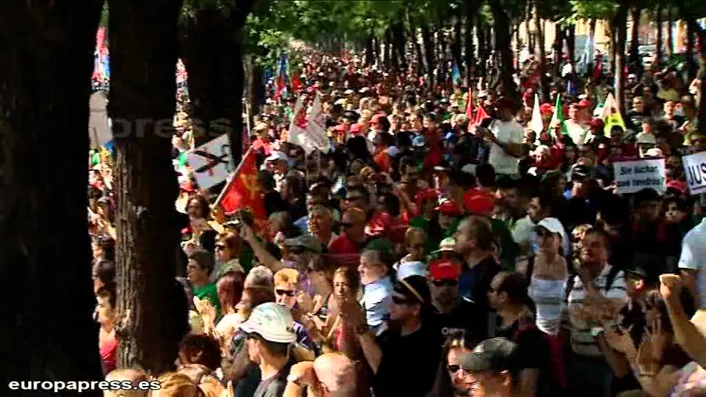 Mineros se manifiestan en Madrid