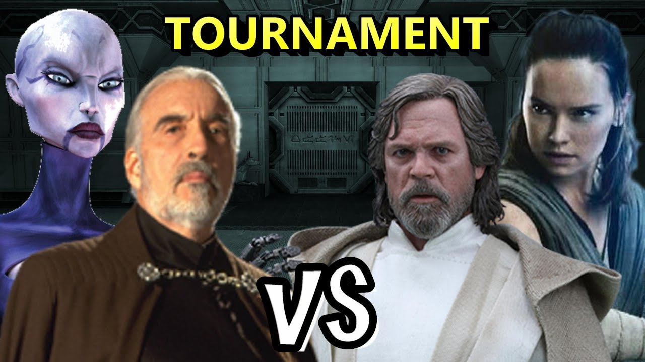Luke Skywalker and Rey vs Count Dooku and Asajj Ventress - Jedi Academy Ai Tag Team Tournament