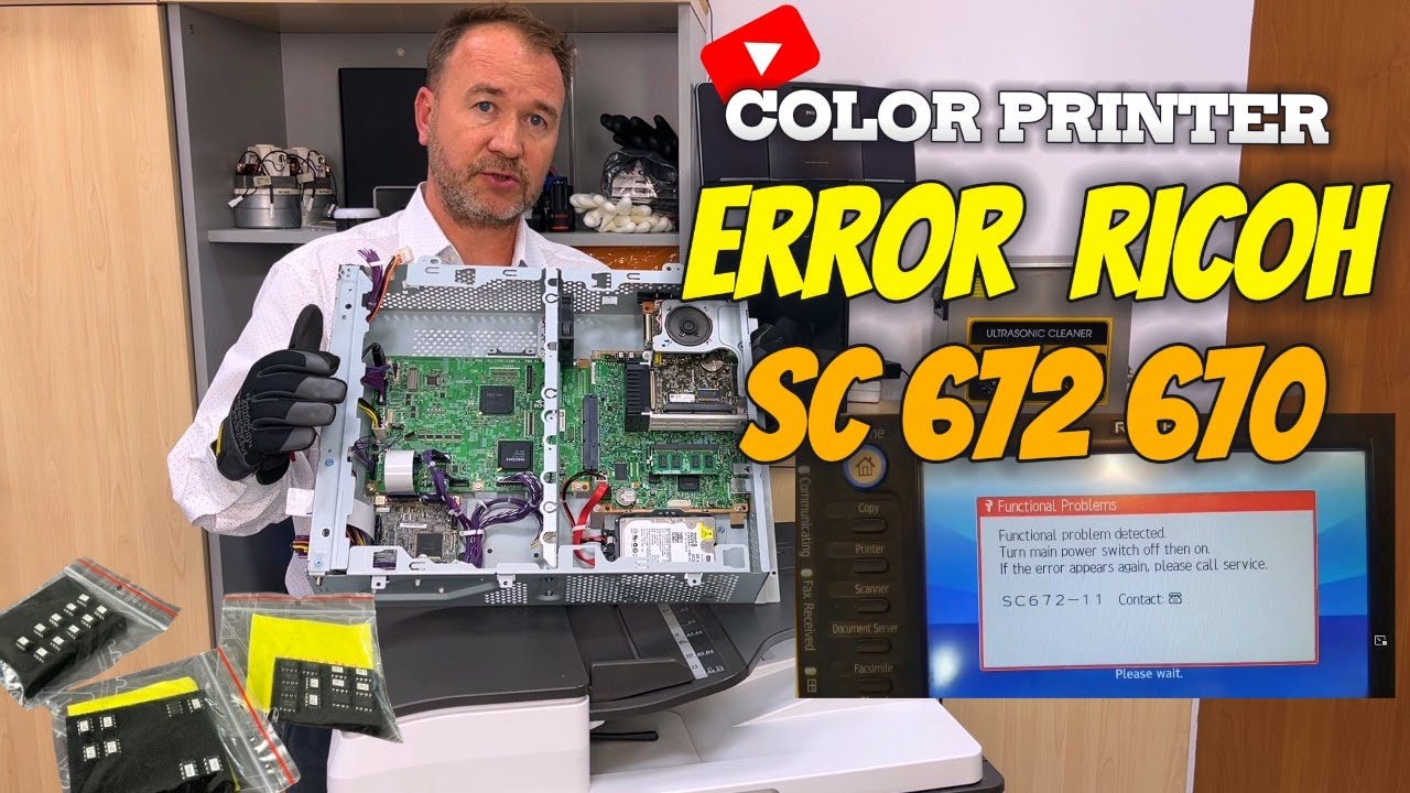 Как исправить код ошибки Ricoh SC672-11 | простой способ отремонтировать sc670