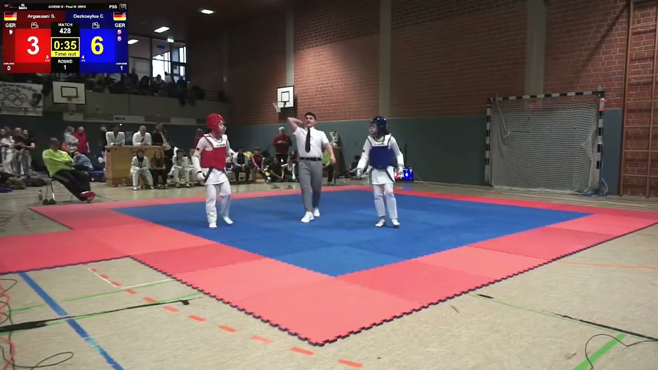 2026 Taekwondo - NTU Vollkontakt - 428 - Ceyda (BLAU) vs. Sanna (ROT)