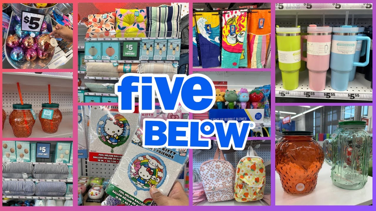 FIVE BELOW✨ NEW FINDS 2024🏖️  NEW 5 BELOW Dupes + Skincare, Decor & More!✨ #new #fivebelowfinds