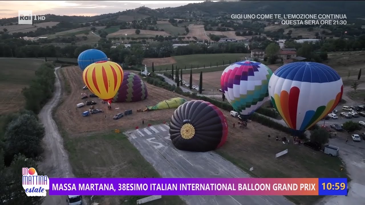 L'Italia da scoprire, mongolfiere a Massa Martana - Unomattina Estate 25/07/2025