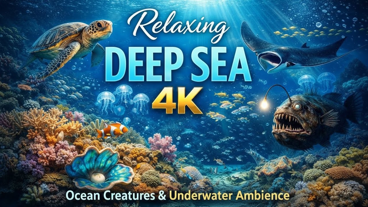 Deep Sea Exploration 4K | Calm Underwater Creatures & Relaxing Ocean Vibes | Vibe Of Nature