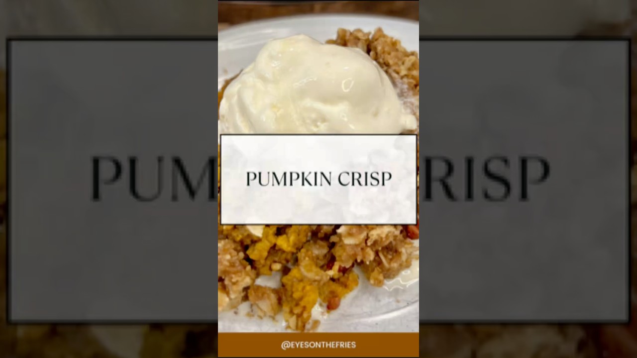 Golden, crispy, and oh-so-good! This Pumpkin Crisp is a must-try. 🤤 #amazeballseats