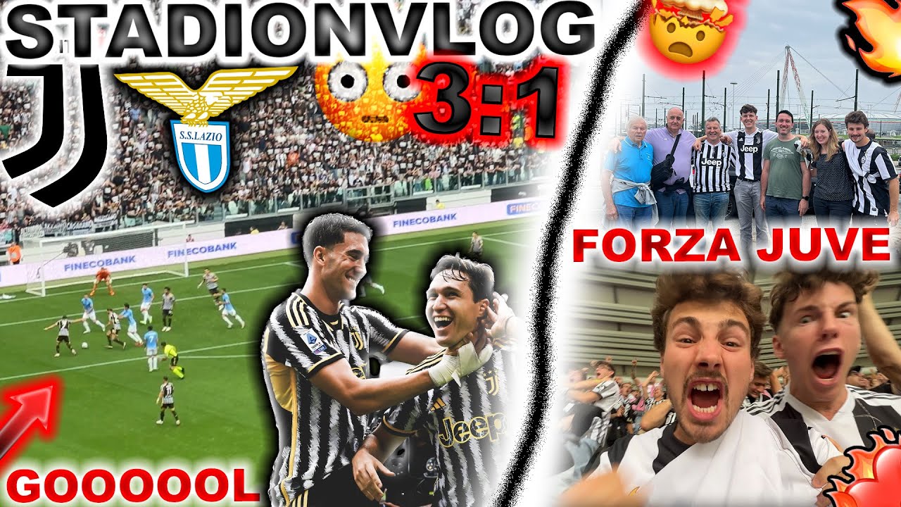 Vlahovic & Chiesa zerstören LAZIO ⚡️😳 Juventus vs. Lazio 🏟 Stadionvlog
