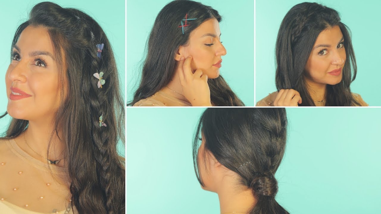 4 تسريحات شعر💇 للمدرسة سهلة وسريعة | مع جويل