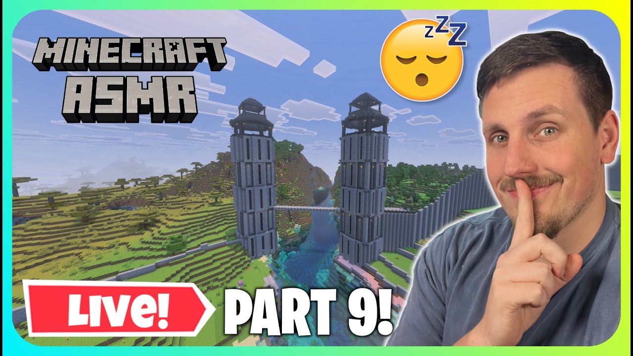 (ASMR Live) Relaxing Minecraft Realm To Help You SLEEP! (Part 9!)