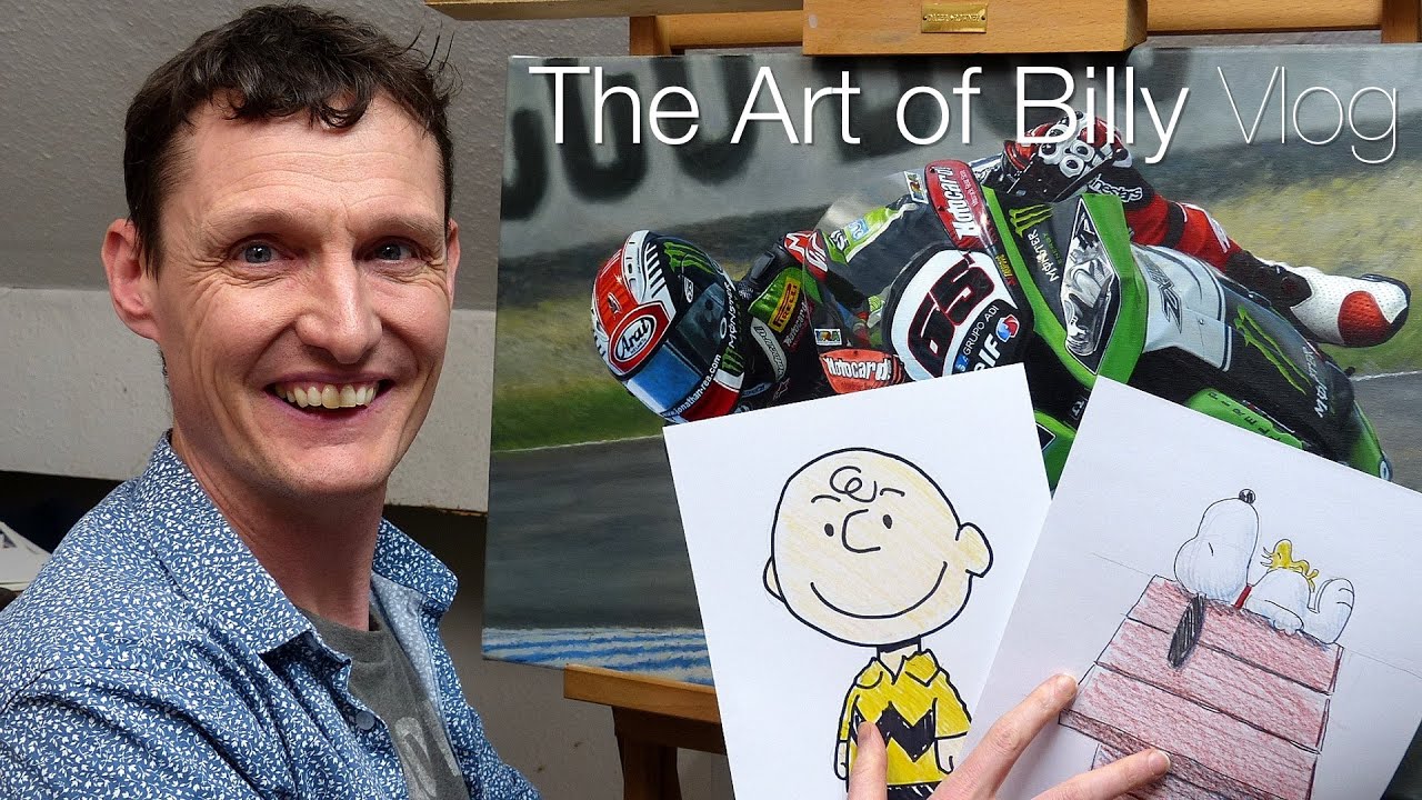 Why my Jonathan Rea WSBK and Guy Martin TT paintings aren't finished Update VLOG Dec 2015
