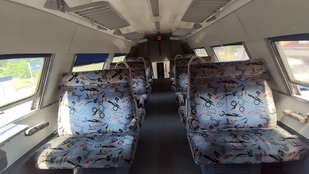 Prezentacja wagonu piętrowego na stacji Hel 2019 [4K]