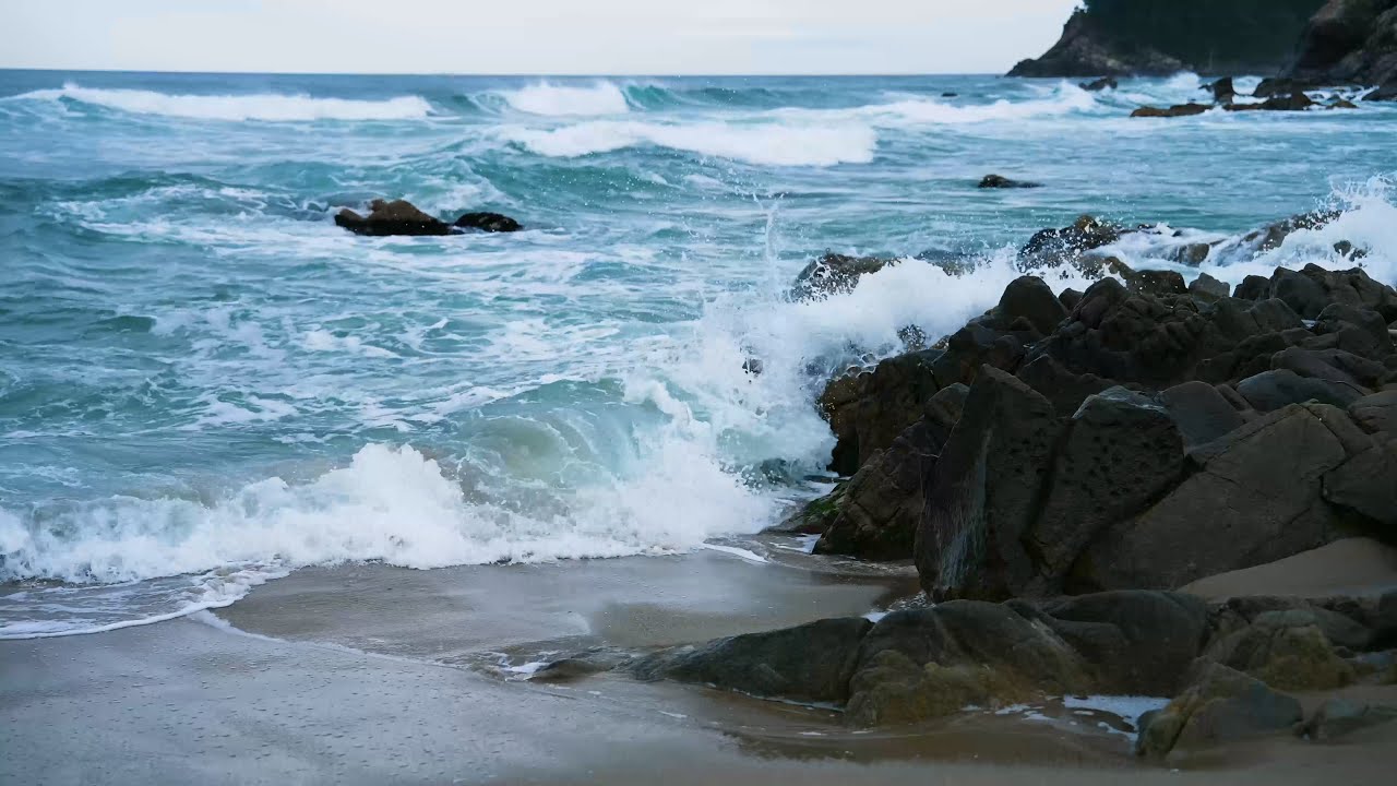 The Most Relaxing Waves Ever - Ocean Sounds to Sleep, meditation, Study and Chill